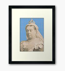 I'm Not Amused - Blue Framed Print
