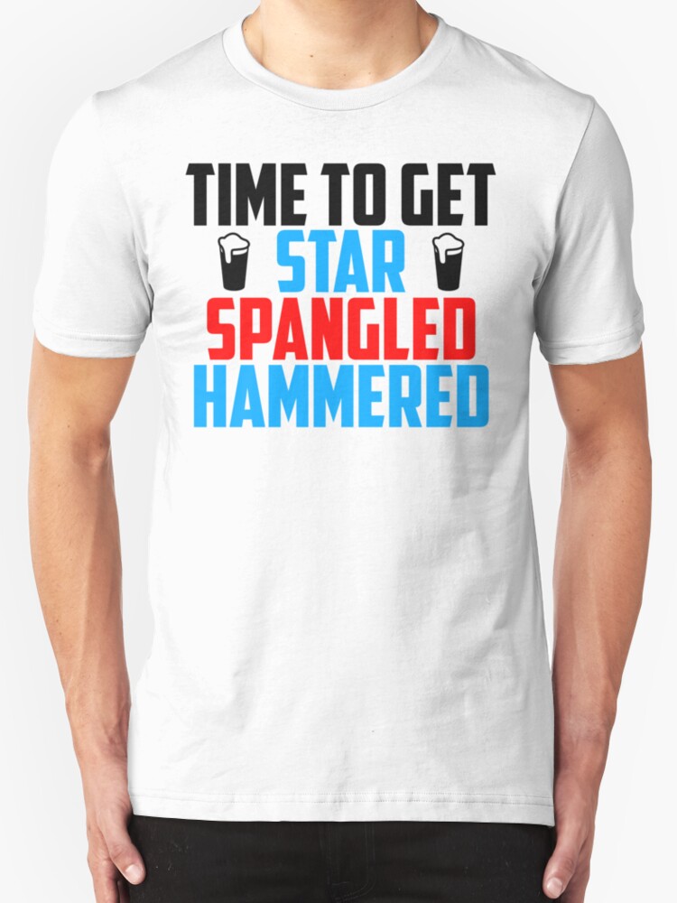 let's get star spangled hammered shirt