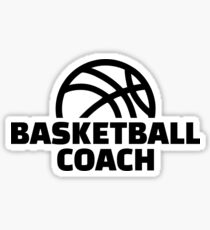 Basketball coach Sticker
