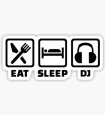 Eat sleep DJ Sticker