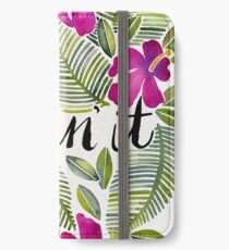 Killin 'es - tropisches Rosa iPhone Flip-Case/Hülle/Klebefolie