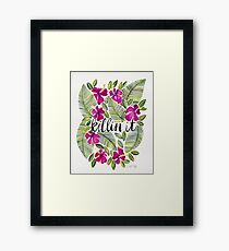 Killin 'es - tropisches Rosa Gerahmtes Wandbild