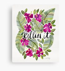 Killin' It – Tropical Pink Canvas Print