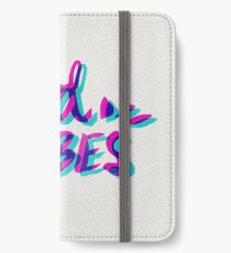 Good Vibes – Magenta & Cyan iPhone Wallet/Case/Skin