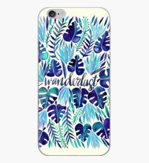 Tropical Wanderlust – Blue iPhone Case
