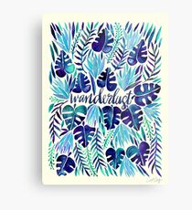 Tropical Wanderlust – Blue Metal Print
