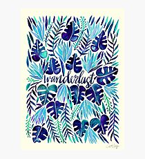 Tropical Wanderlust – Blue Photographic Print