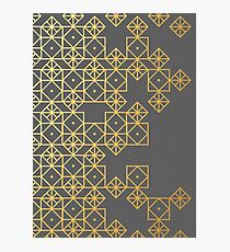 Geometric Gold Photographic Print