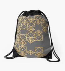 Mochila saco Oro geométrico