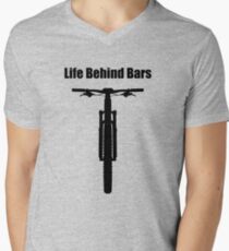 Life Behind Bars Mountain Bike Men's V-Neck T-Shirt