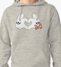 Sudadera con capucha Minnie y Mickey Love