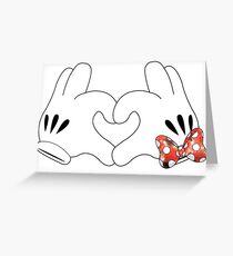 Minnie and Mickey Love Greeting Card