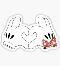 Minnie and Mickey Love Sticker