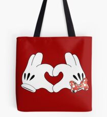 Minnie and Mickey Love Tote Bag