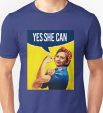 YES SHE CAN - Hillary the Riveter Unisex T-Shirt