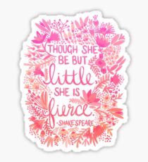 Little & Fierce – Pink Ombré Sticker