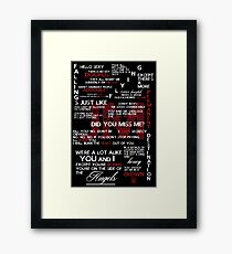 Jim Moriarty Quotes Print Framed Print
