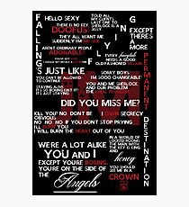 Jim Moriarty Quotes Print Photographic Print