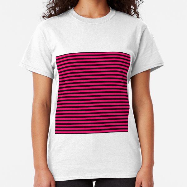 camiseta rosa fluorescente