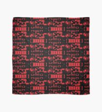 sd Red & Black Geometric Design 7+ 61716 Scarf
