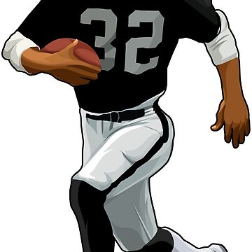 Marcus Allen #32 Rush The Ball Sticker for Sale by BoyRicky