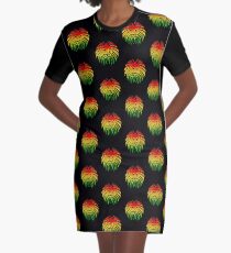 Comme un lion, Reggae, Rastafari, Afrique, Jah, la Jamaïque, Robe t-shirt