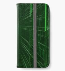 Green Lights - Matrix effect iPhone Wallet/Case/Skin