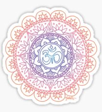 Peaceful Ohm Mandala Design Sticker