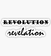 Revolution verse revelation - Hamilton inspired Sticker