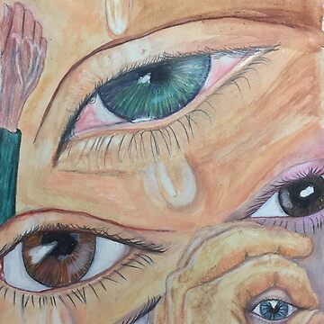 Artwork thumbnail, Crying Eyes and Hands by Pamwagg