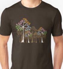 Colorful Four Seasons Trees Unisex T-Shirt