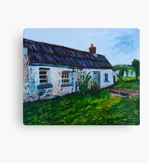 'Parkmount Cottage, Townland of Ballyharry, Islandmagee, (the Place Where my Grandfather Died).' Canvas Print