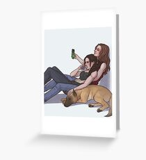Some Shoot & Bear down time Greeting Card
