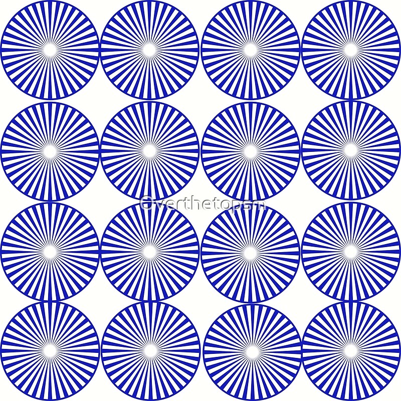 "Blue and White Circles" by Saundra Myles Redbubble