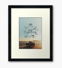 BTS phone case #19 Framed Print