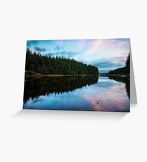Entwistle Reservoir Sunset Greeting Card
