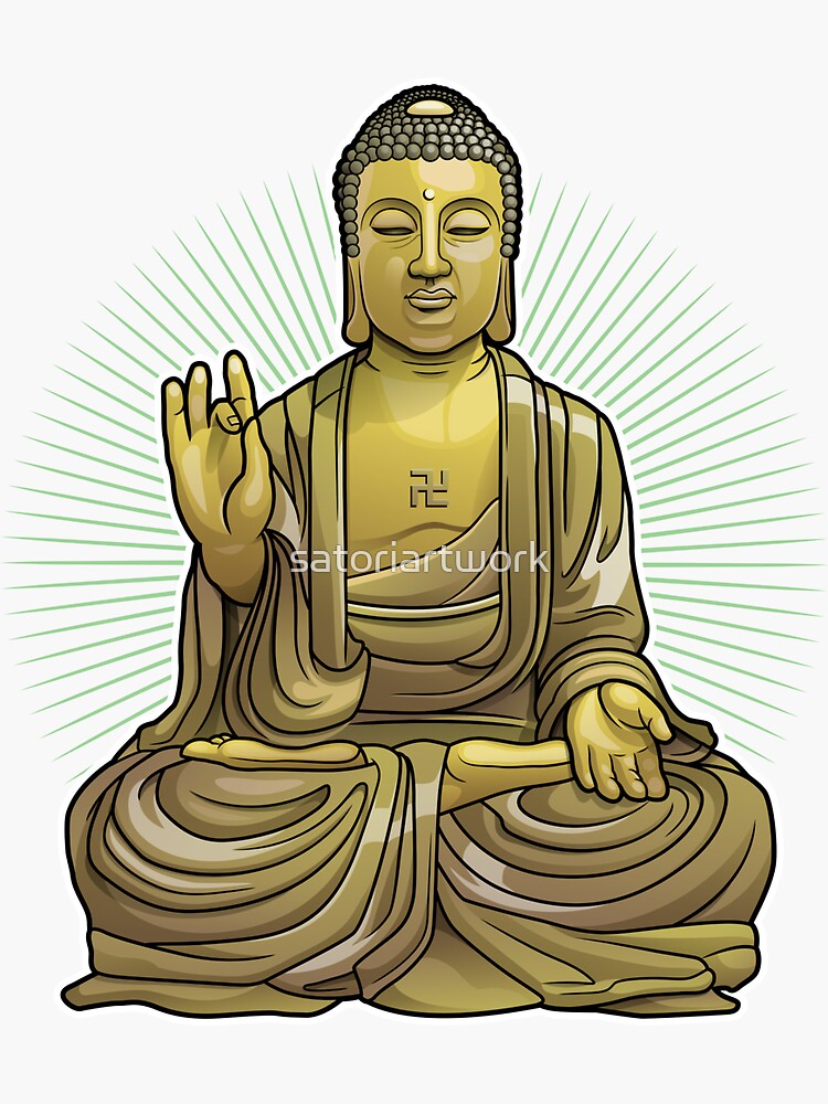 "Buddha Statue" Sticker by satoriartwork | Redbubble
