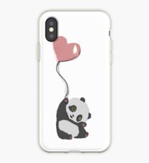 Panda And Balloon iPhone Case