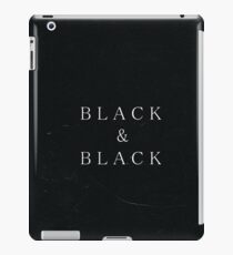 Aesthetic Black & Black Design iPad Case/Skin