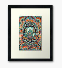 Hamsa Hand Framed Print