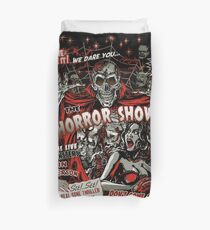 Spook Show Horror movie Monsters Duvet Cover