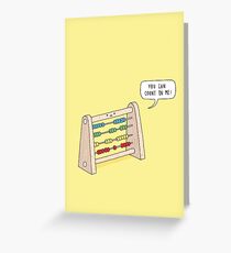 The Ever-Reliable Abacus Greeting Card