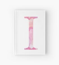Pink Iota Watercolor Letter Hardcover Journal