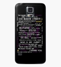 Sherlock Holmes Quotes Print Case/Skin for Samsung Galaxy