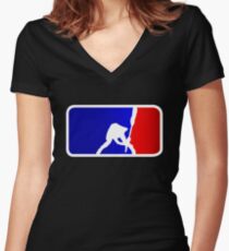 The Paul Simonon League Women's Fitted V-Neck T-Shirt