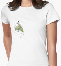 Hängendes Terrarium Tailliertes T-Shirt für Frauen
