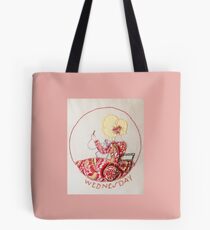 Wednesday Sewing and Mending Bonnet Lady Tote Bag
