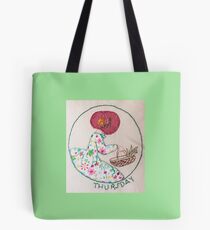 Thursday's Market Day Bonnet Lady Tote Bag