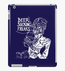 Beer Sucking Freaks (white) iPad Case/Skin