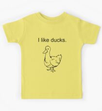 Ich mag Enten. Kinder T-Shirt